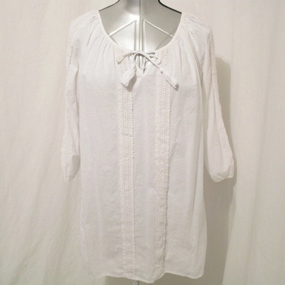 J. Crew Peasant Blouse M